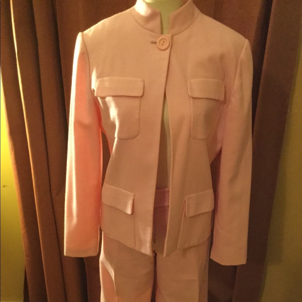 Great Pink Wool Pants Suit